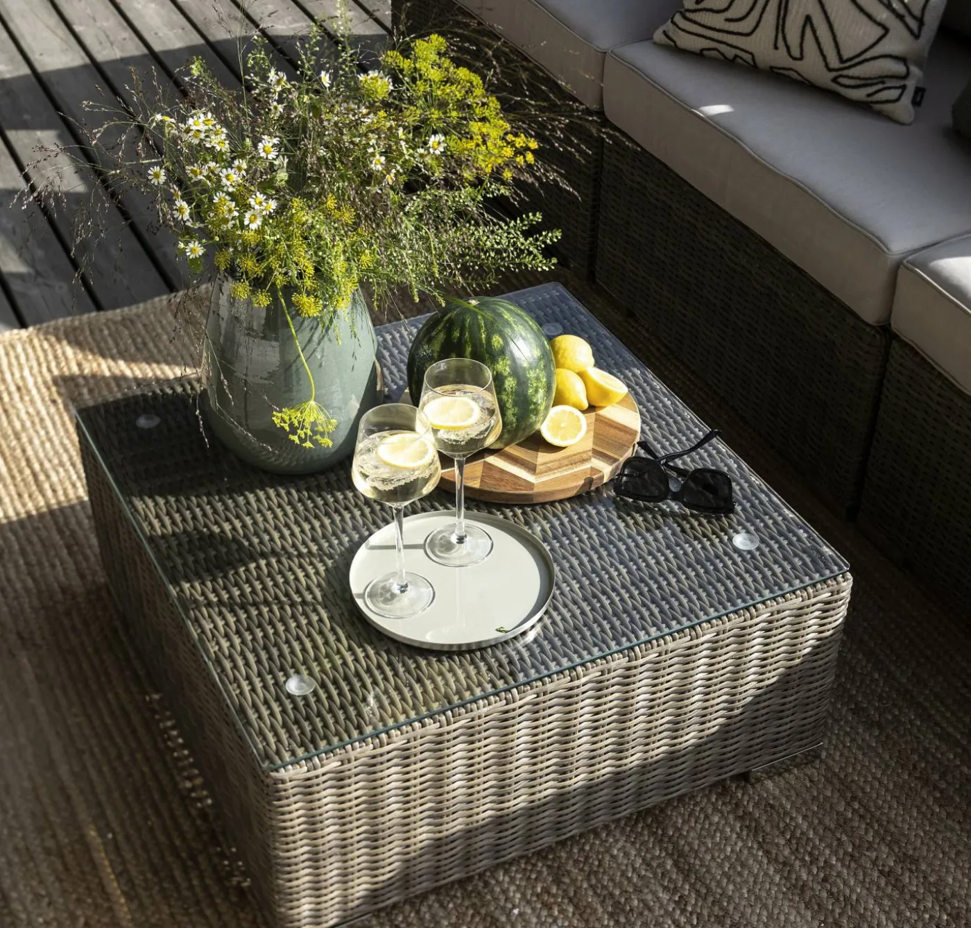 Calvi Loungebord 70 x 70 x 30 cm