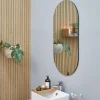 Gila oval 50 x 100 x 1,3 cm spegel