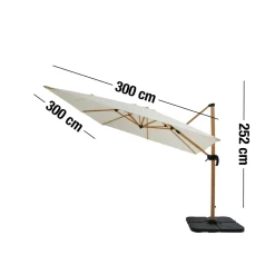 Lidan Hängparasoll 300 x 252 x 300 cm