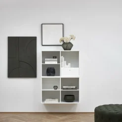 Mistral classic Bokhylla med 2 moduler och 1 låda vit