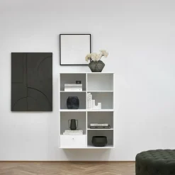 Mistral classic Bokhylla med 2 moduler och 1 låda vit