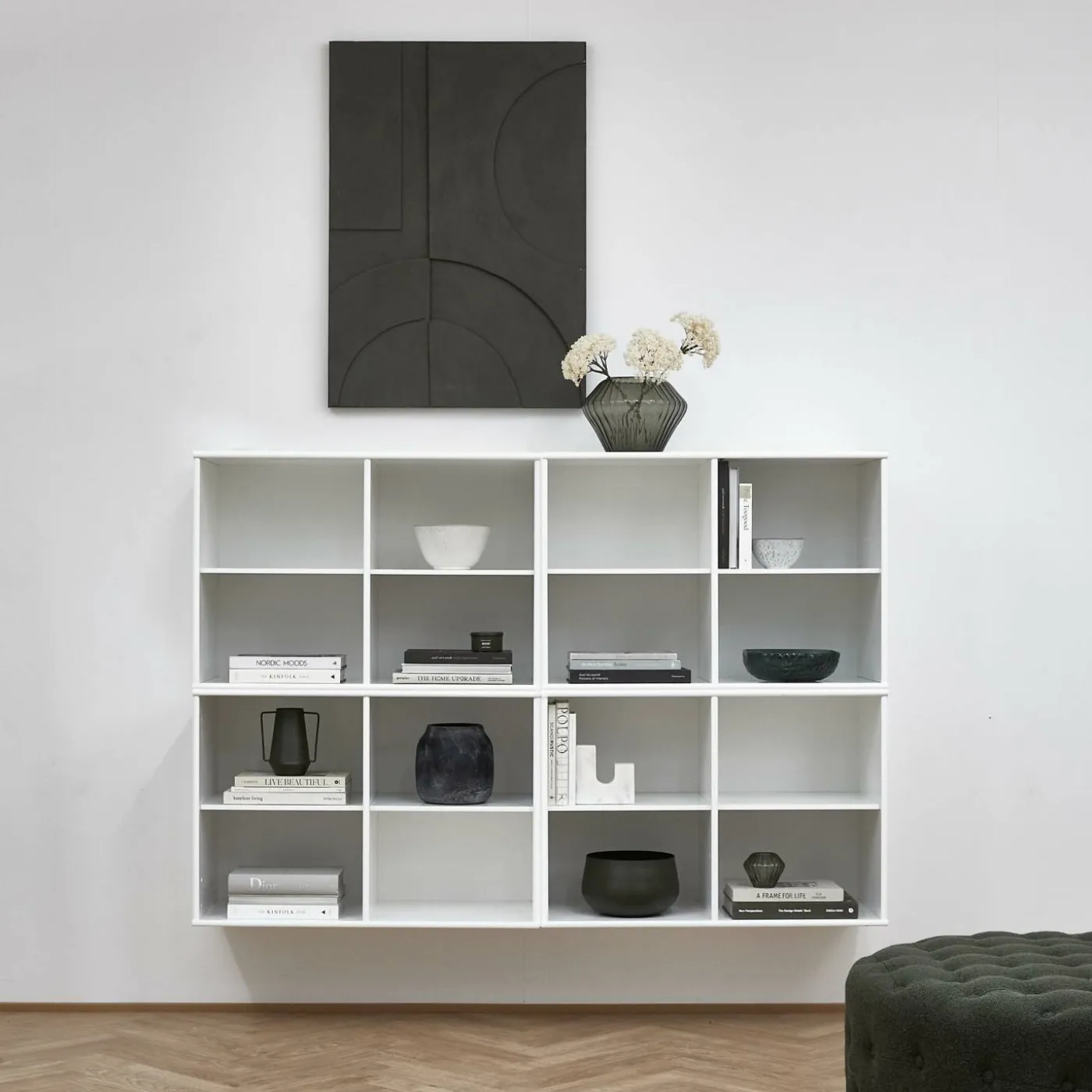 Mistral classic Vit bokhylla med 4 moduler