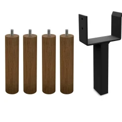 Nocturne Essential sängben och stödben 15 cm, 1 set