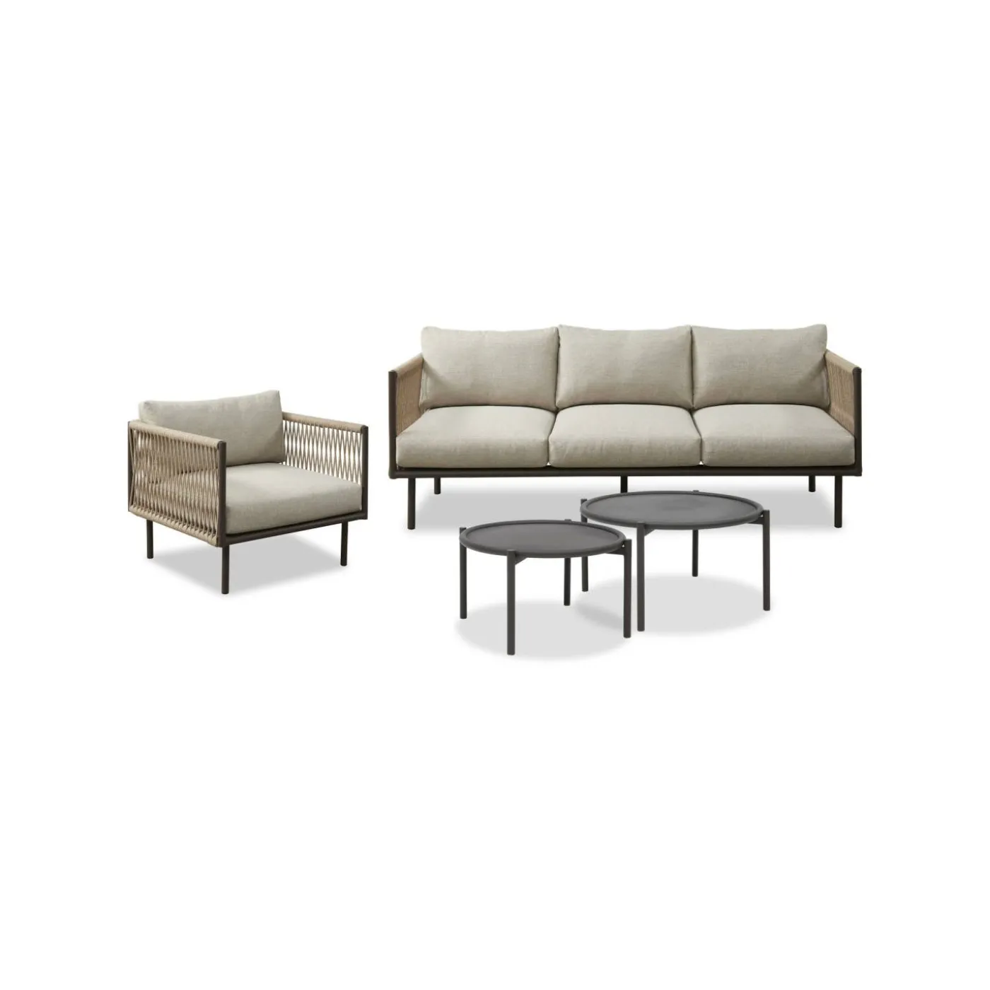 Oblic Loungebord 80 x 80 x 42 cm