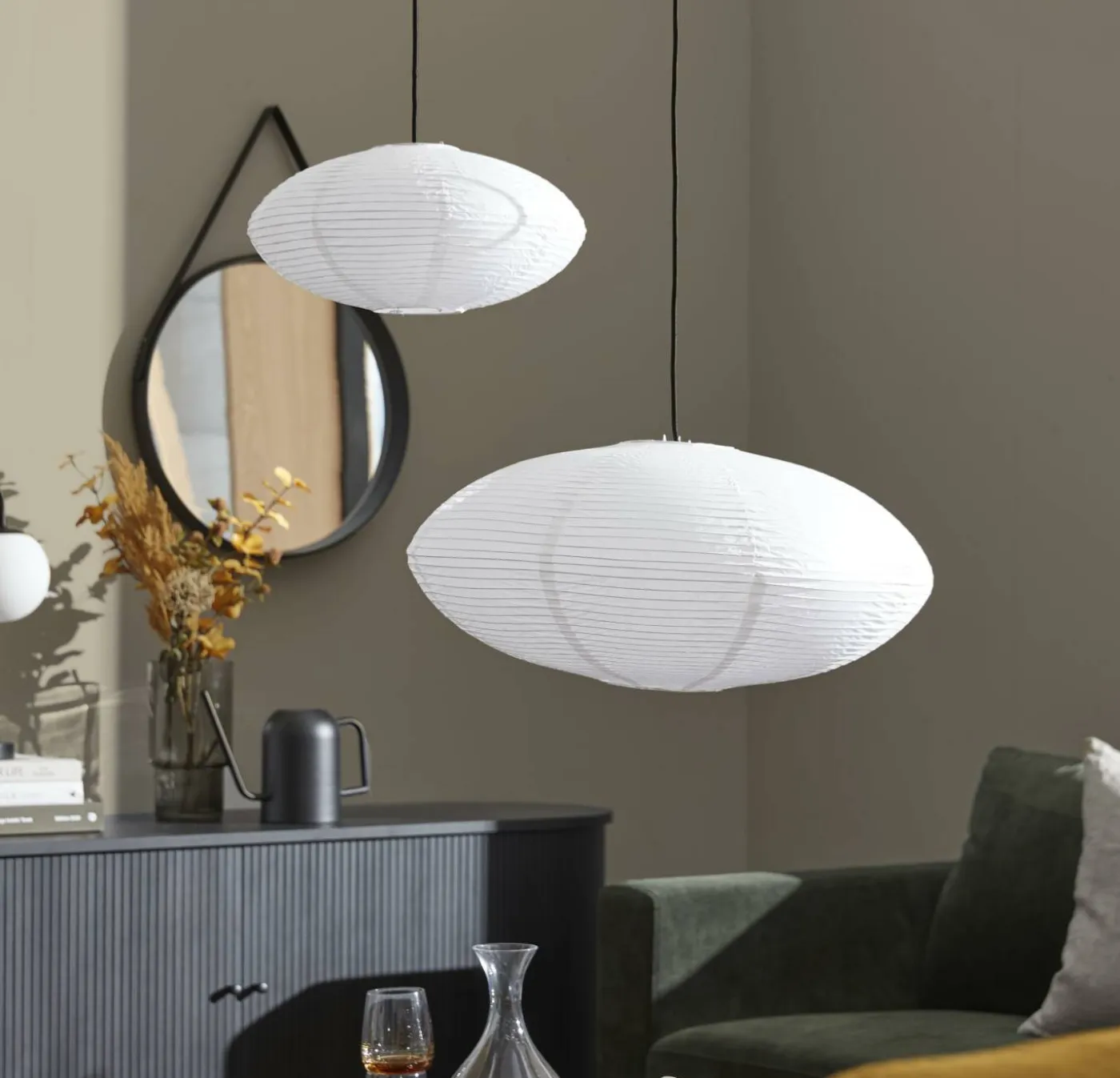 Riisi oval Lampskärm 27 x 60 cm