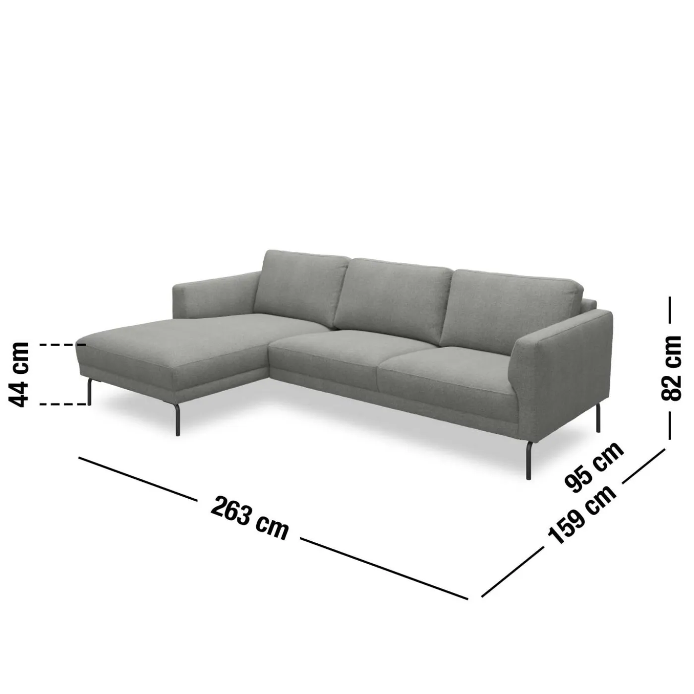 Springfield vänstervänd soffa med schäslong