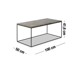Square Soffbord 100 x 41,6 x 50 cm