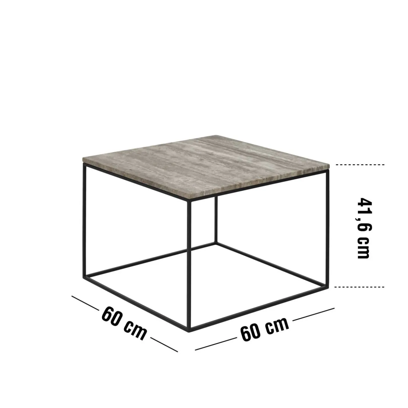 Square Soffbord 60 x 41,6 x 60 cm