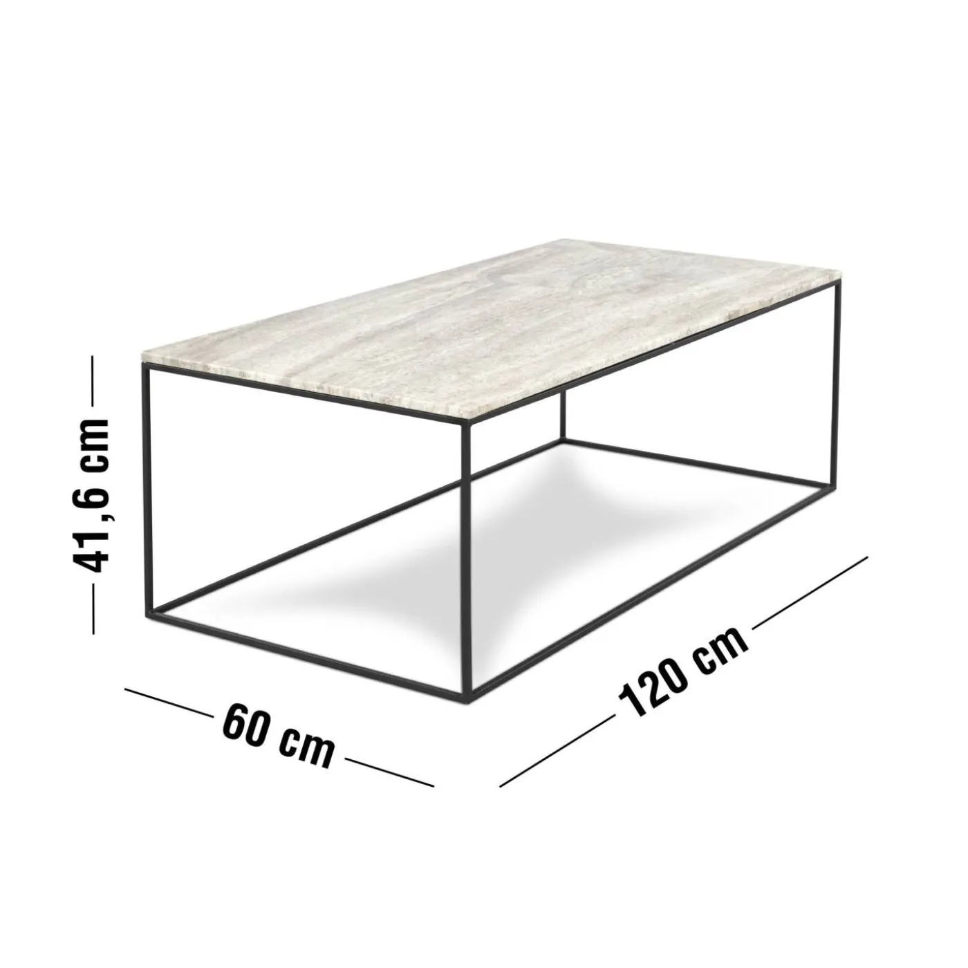 Square Soffbord 120 x 41,6 x 60 cm
