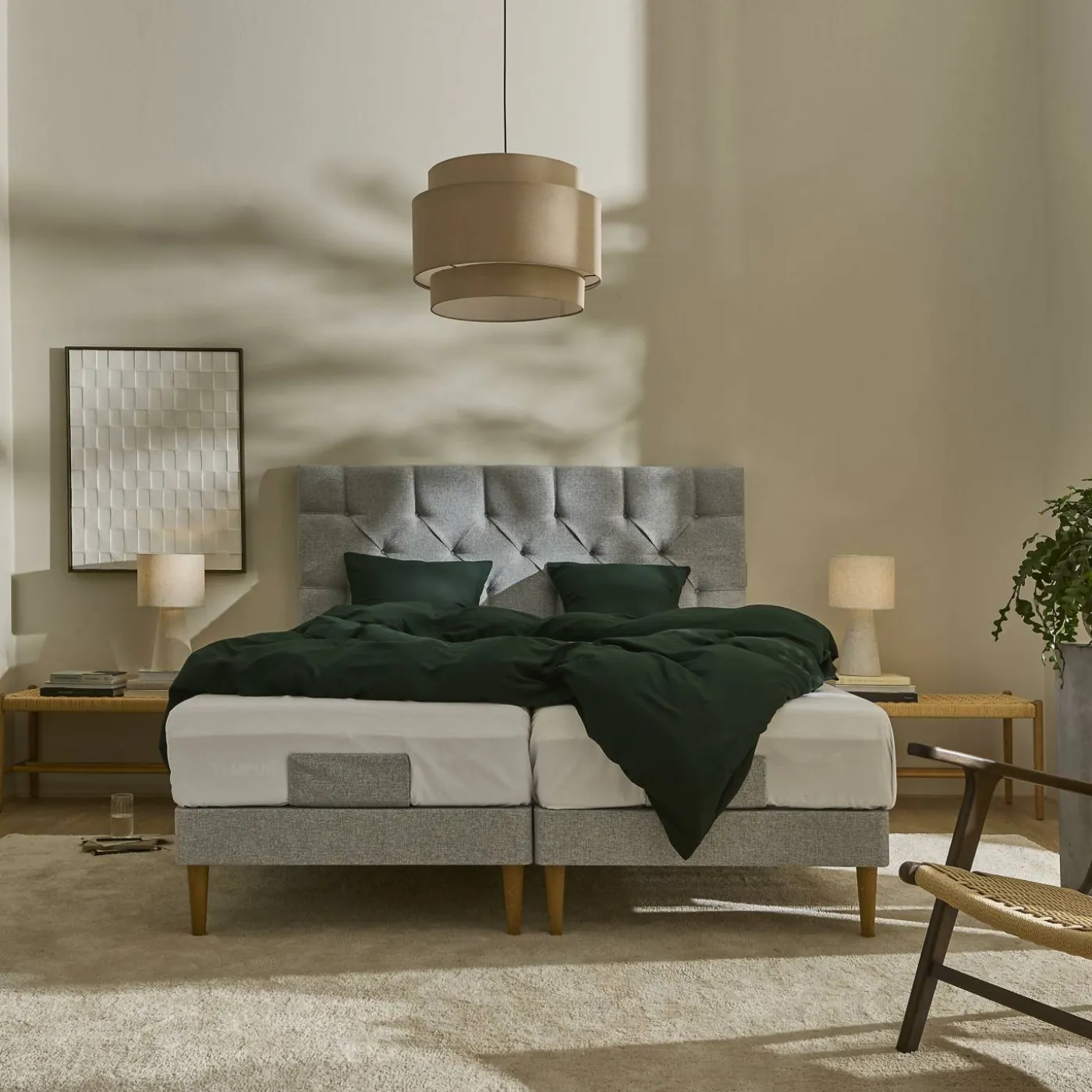Tempur Stay Move Stitch Sänggavel 180 x 115 x 10 cm