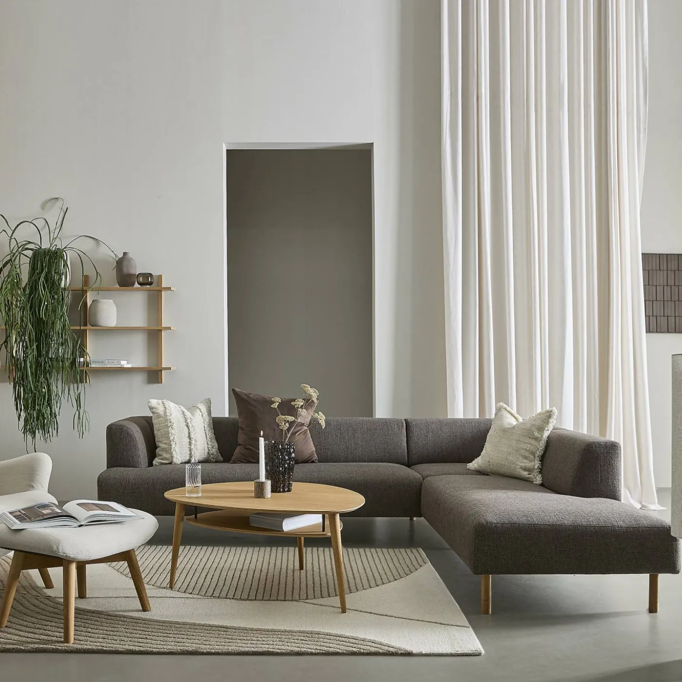 Teron högervänd soffa med divan
