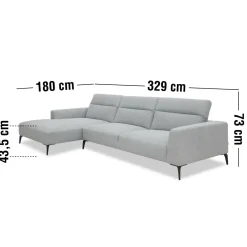 Volanti vänstervänd soffa med schäslong
